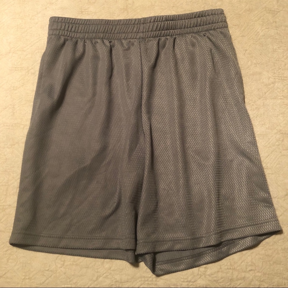 Gray  athletic shorts